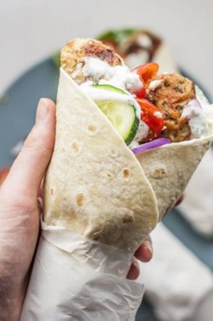 Chicken Kefta Kebab Wrap