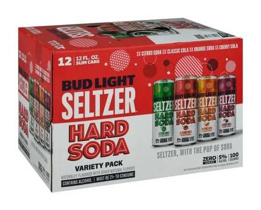 Bud Light Hard Seltzer Hard Soda Variety Pack 12pk-12oz cans