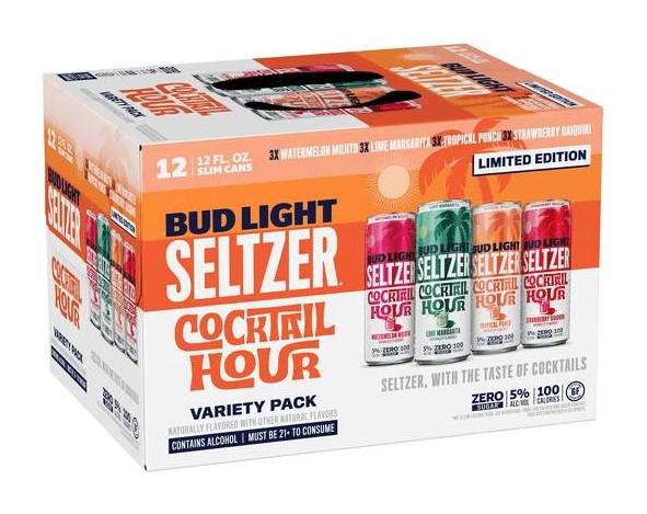 Bud Light Seltzer Cocktail Hour Variety Pack 12pk-12oz cans
