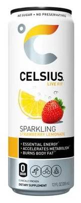Celsius Strawberry Lemonade (12 oz)