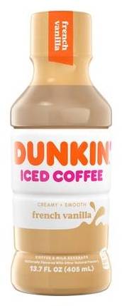 Dunkin Iced Coffee French Vanilla (13.7oz)