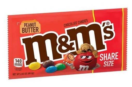 MandM's Peanut Butter Share Size