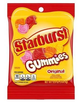Starburst Gummies Original Share Size