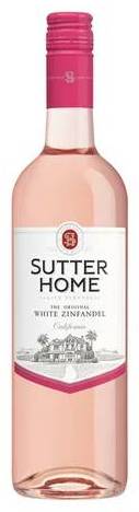 Sutter Home White Zinfandel, 750mL