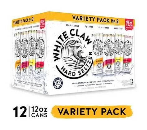 White Claw hard seltzer Variety Pack #2, 12pk-12oz cans