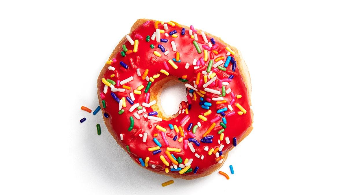 Cherry Iced with Sprinkles