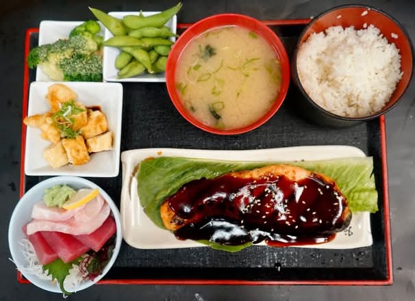 (L)Salmon Teriyaki Teishoku