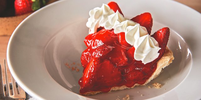 Slice of Strawberry Pie