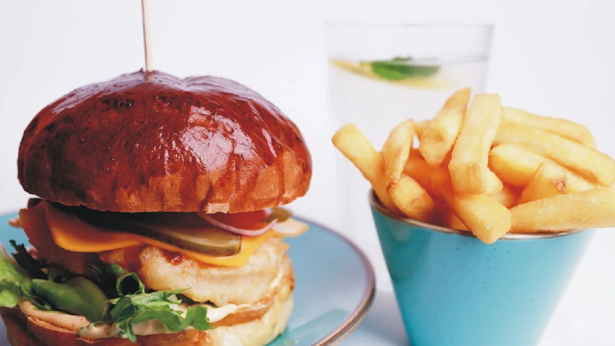 Shrimp Burger Zestaw