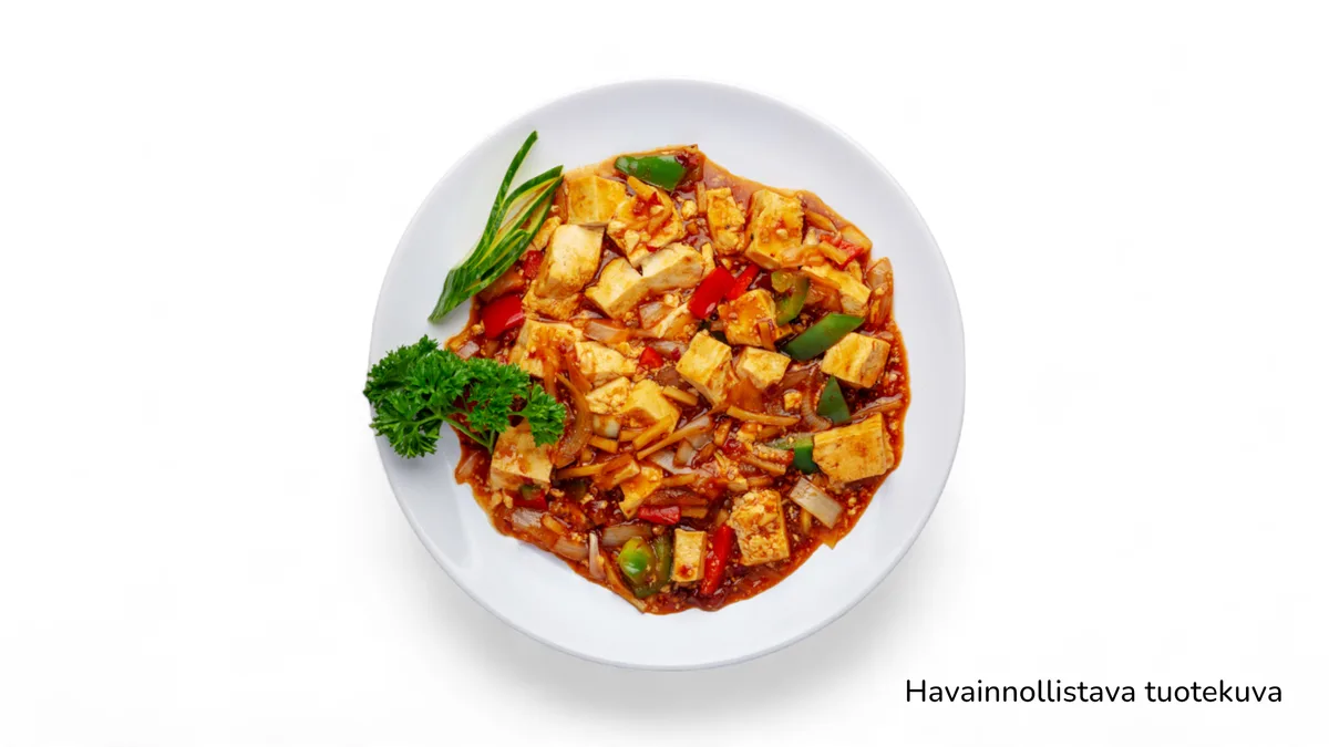 Phanang curry vihanneksia kookosmaidollla kookosmaidolla ja ja tofu tofu (G, L)