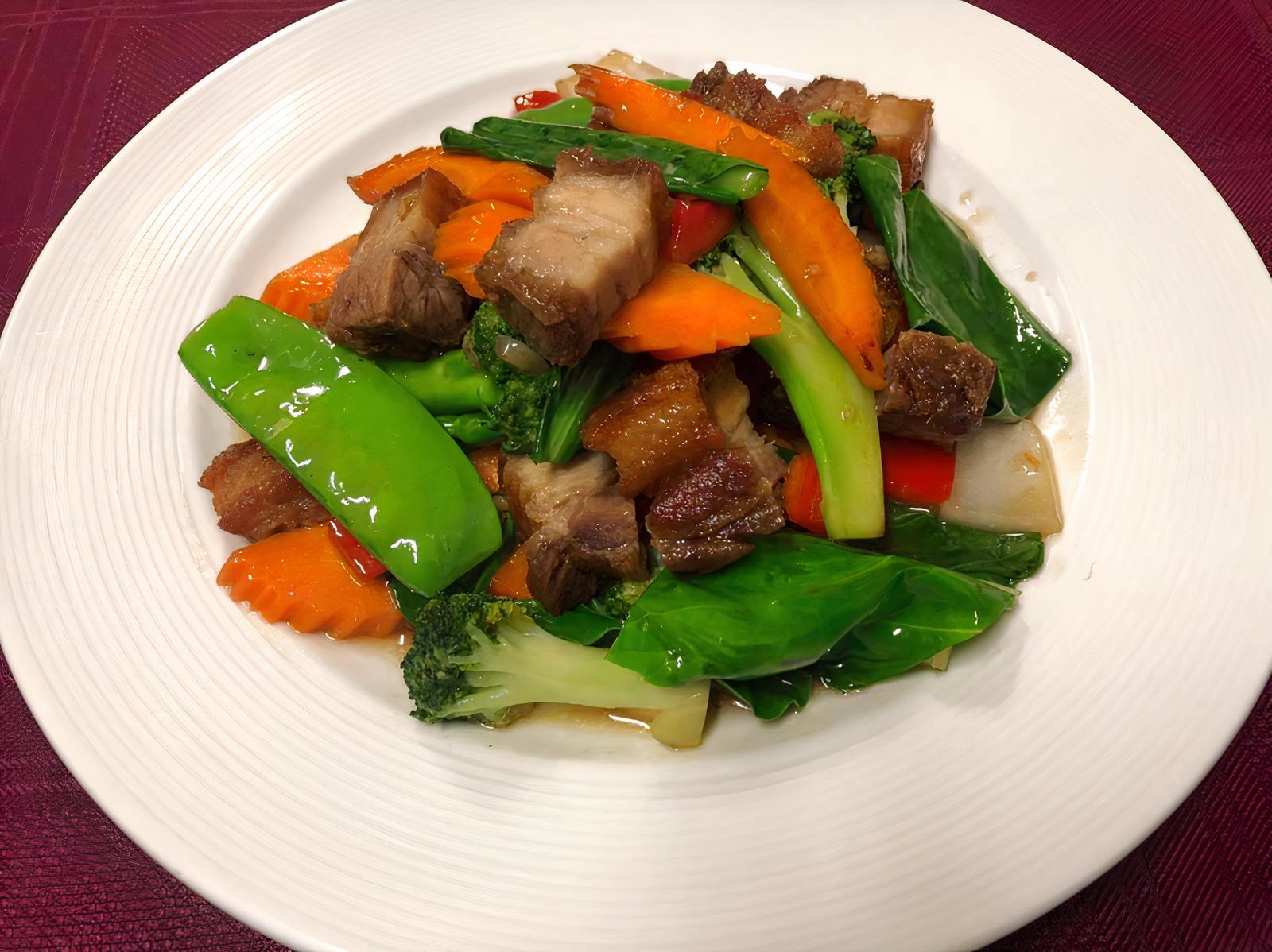Stir-Fried Crispy Pork Belly