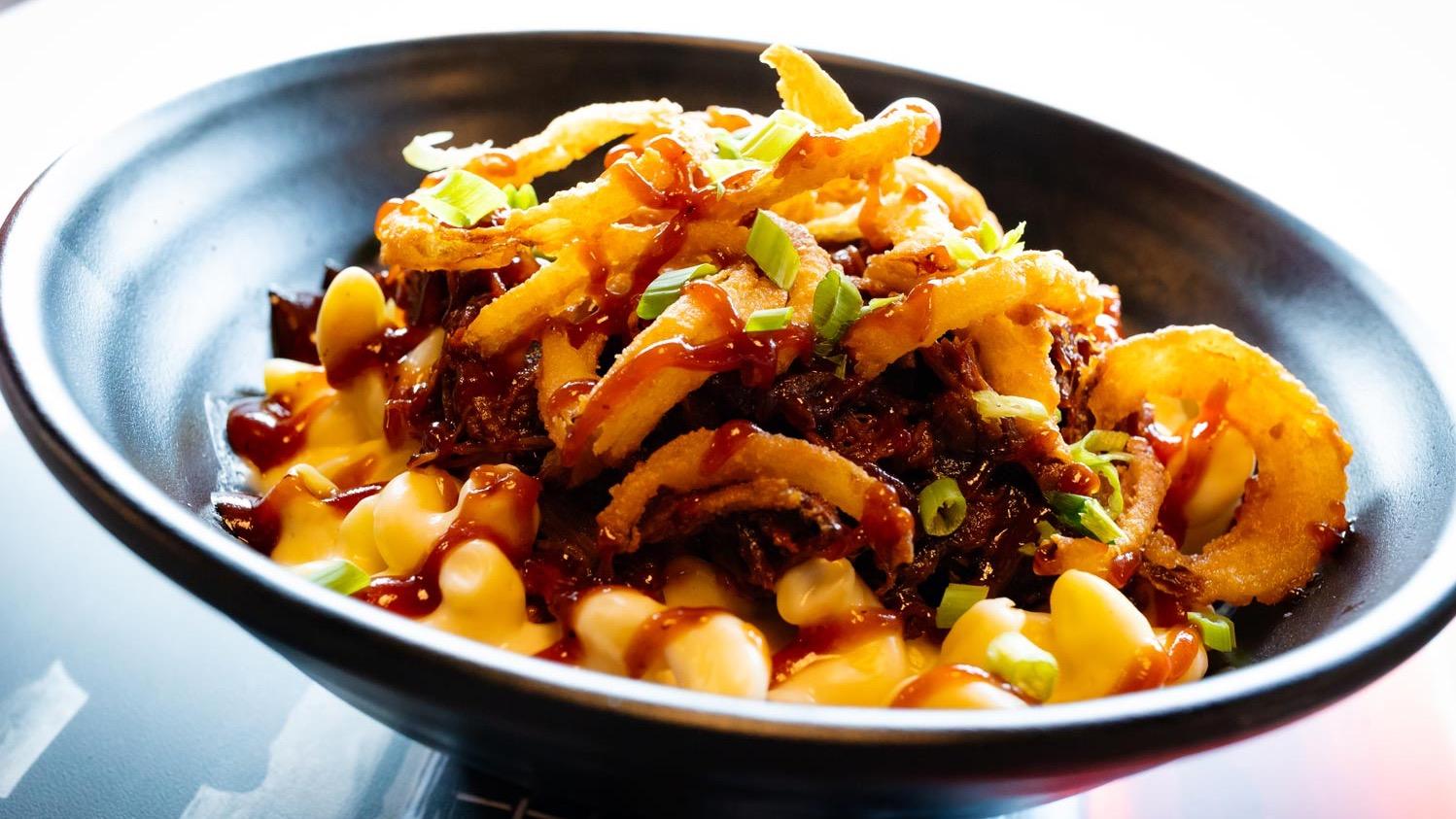 BBQ Pork Mac and Cheese