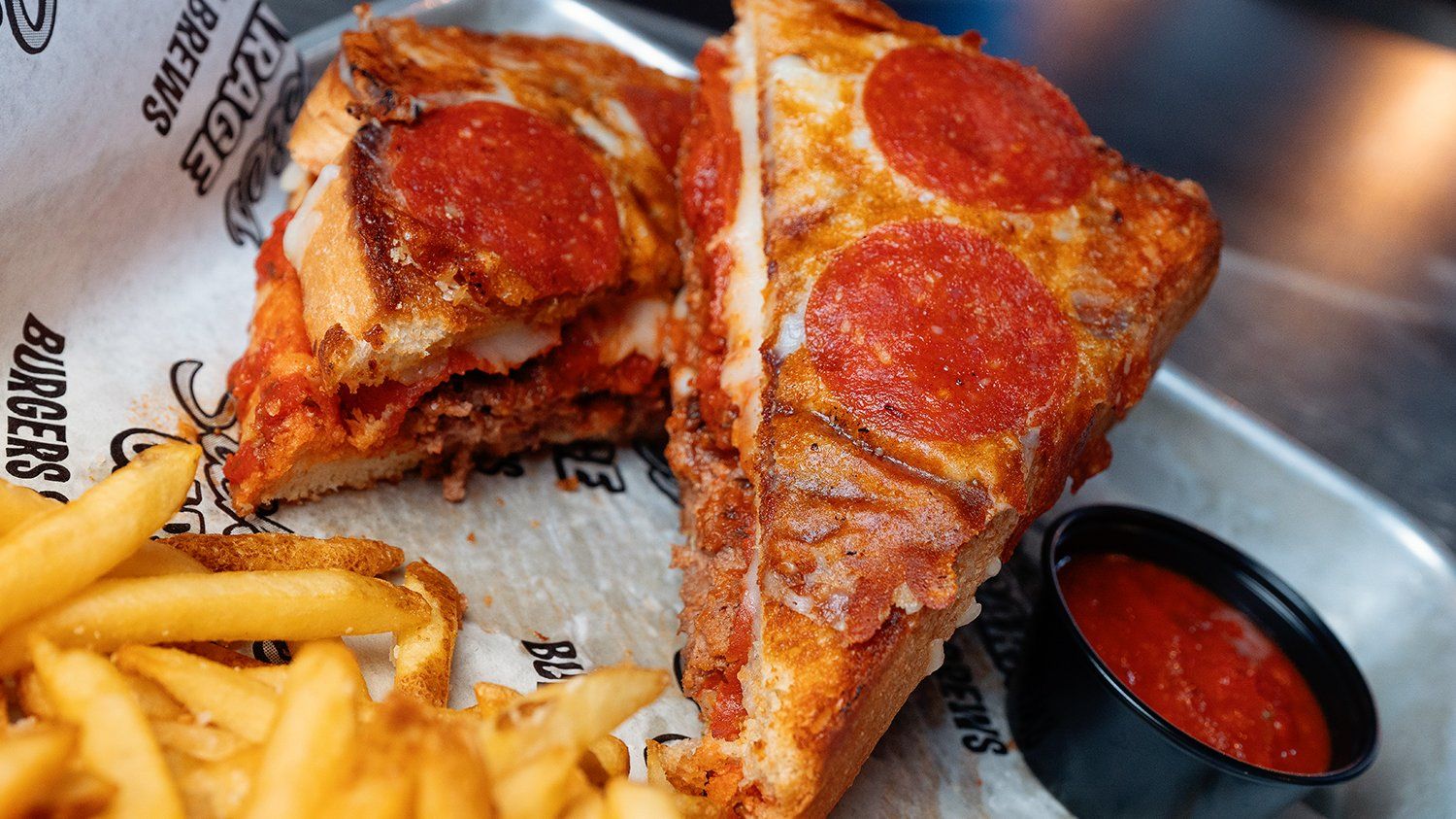 Pepperoni Pizza Burger