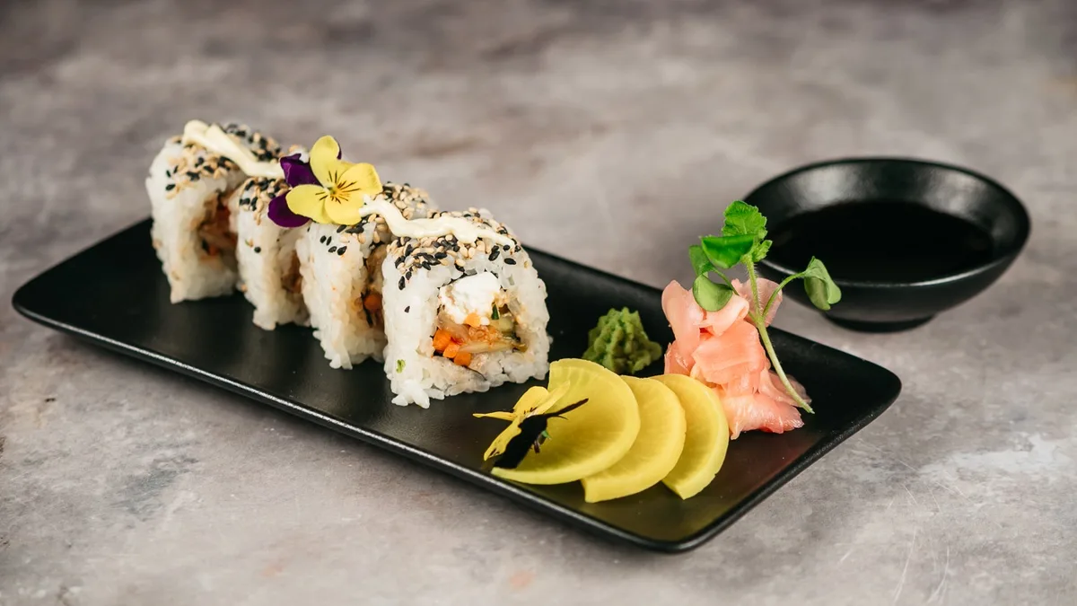 Uramaki vegetarijanski Kimchi rolica
