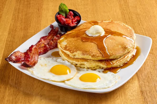 Buttermilk Pancakes and Eggs