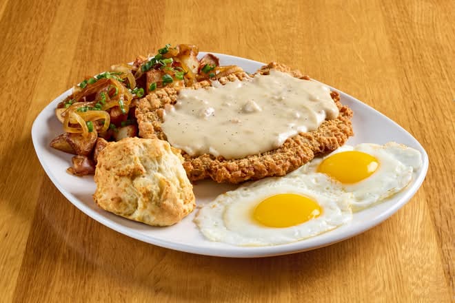 Country-Fried Steak and Eggs