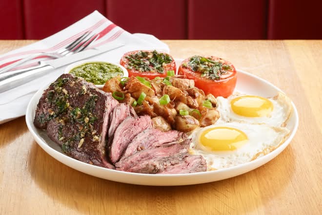Creekstone Farms Hanger Steak and Eggs
