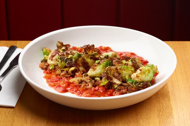 It's Back!  Brussel Sprouts and Lentils