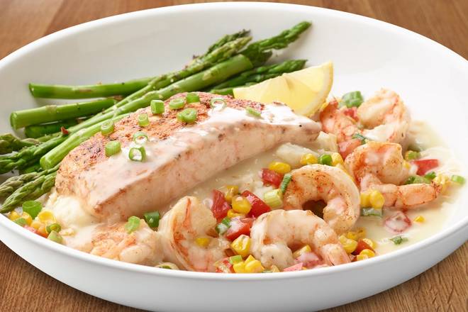 New! Chipotle Salmon and Shrimp