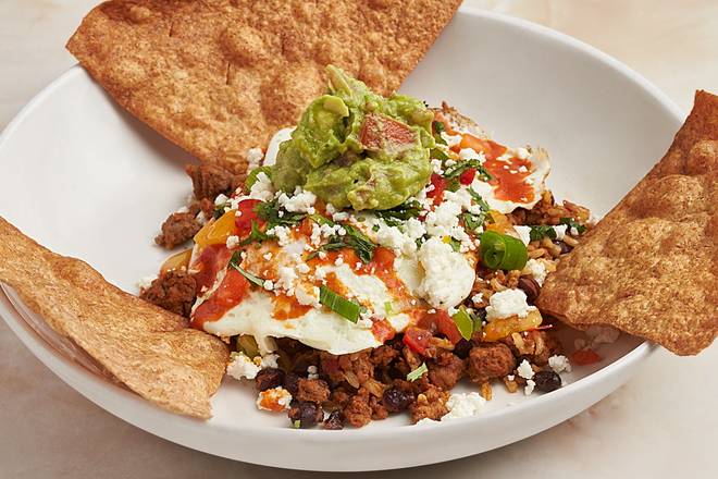 Organic Bison Huevos Rancheros
