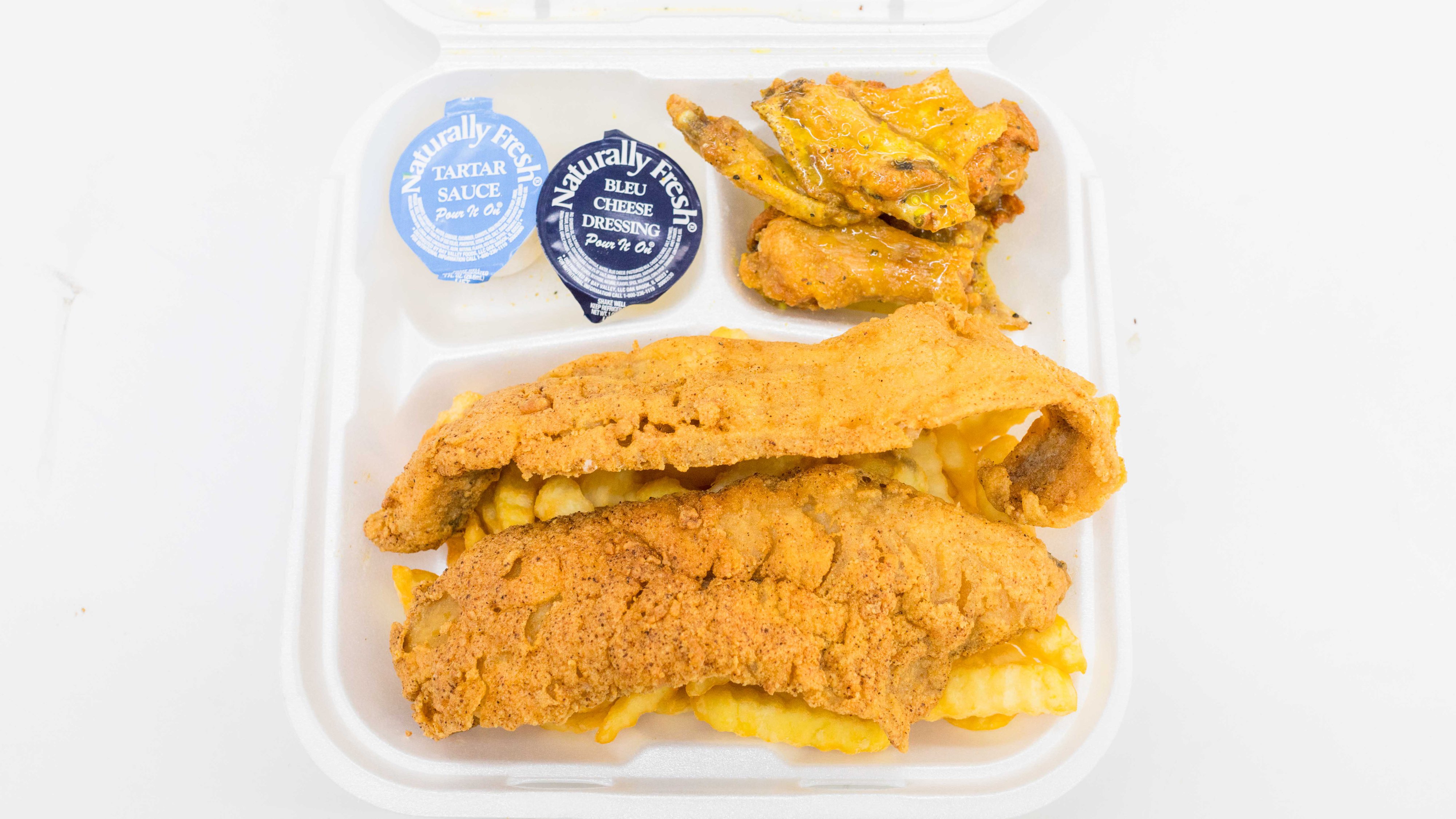 6 Pieces Wings and 2 Pieces Any Fish