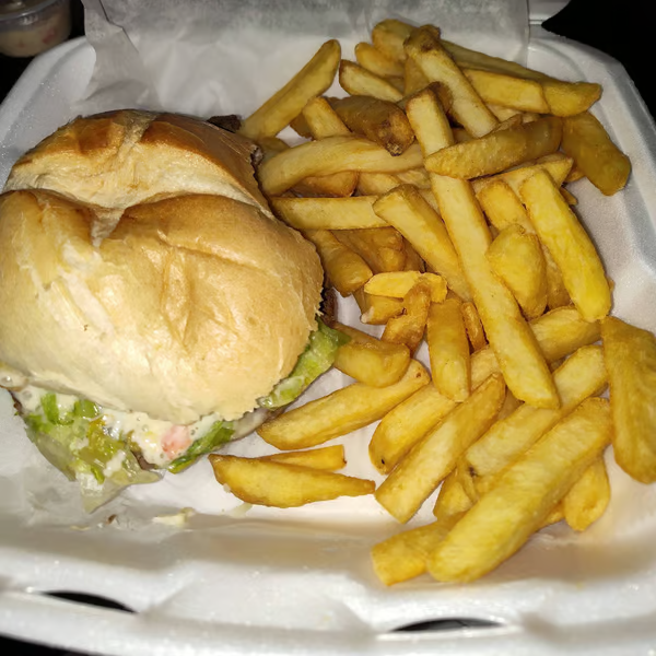 Cheeseburger French Fries Platter