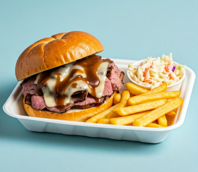 Roast Beef and Gravy Platter