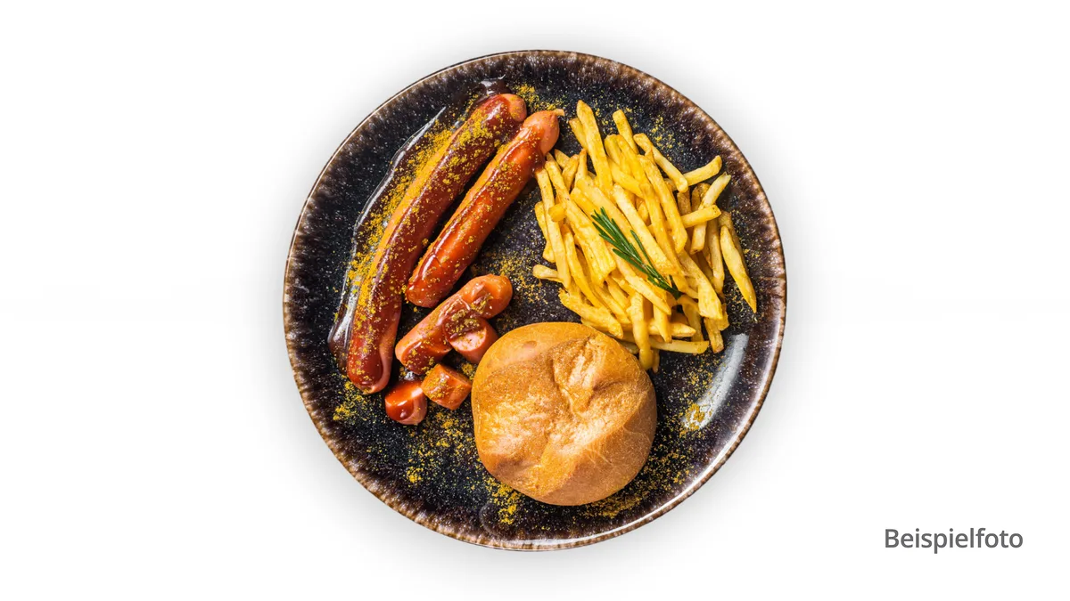Currywurst Menü nach türkischer Art