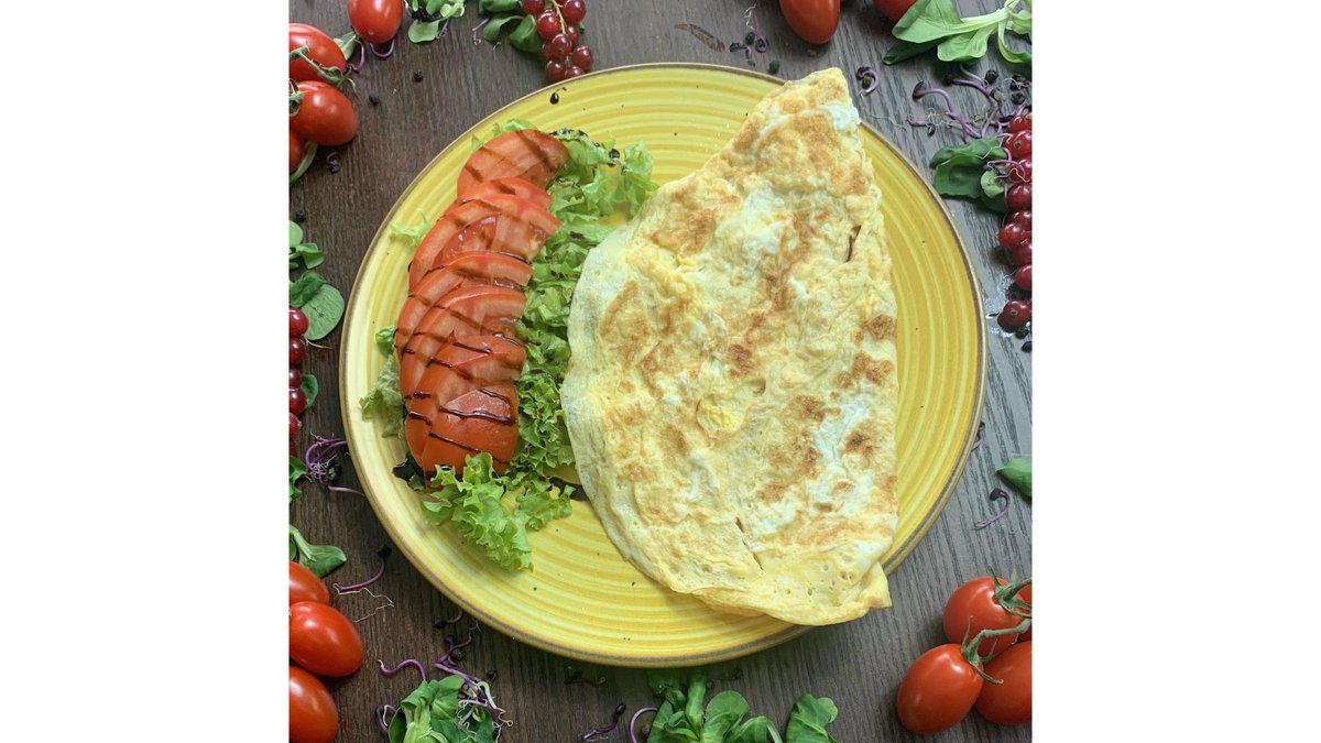 Omletă simplă (două ouă)