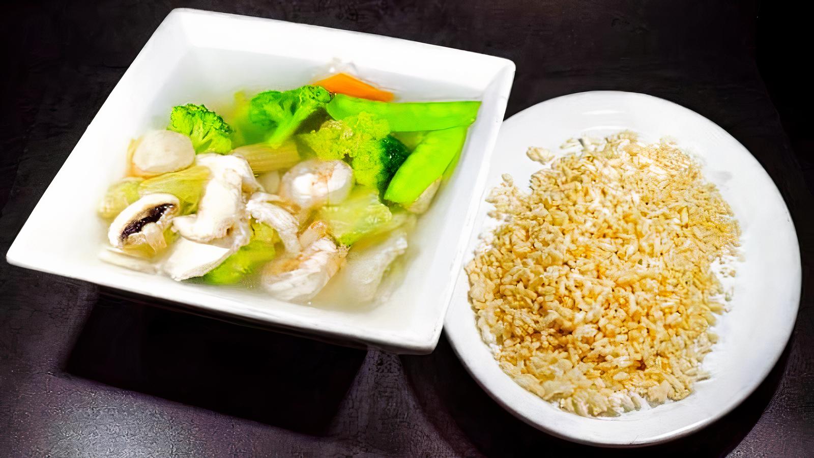 Sizzling Rice Soup 锅巴汤