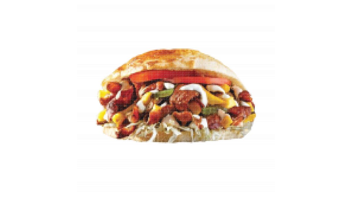 Gyros pe vatră vițel și curcan