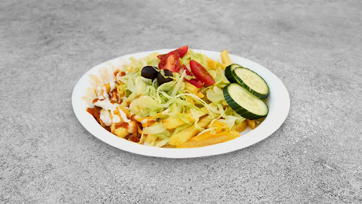 8. Veggie Delight Loaded Fries