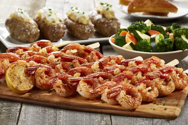 Grilled Shrimp Skewers Family Meal