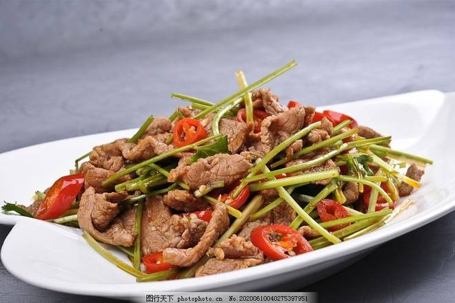 Sautee beef with cilantro 小炒黄牛肉