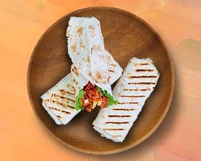 Skewered Chicken Shawarma Wrap
