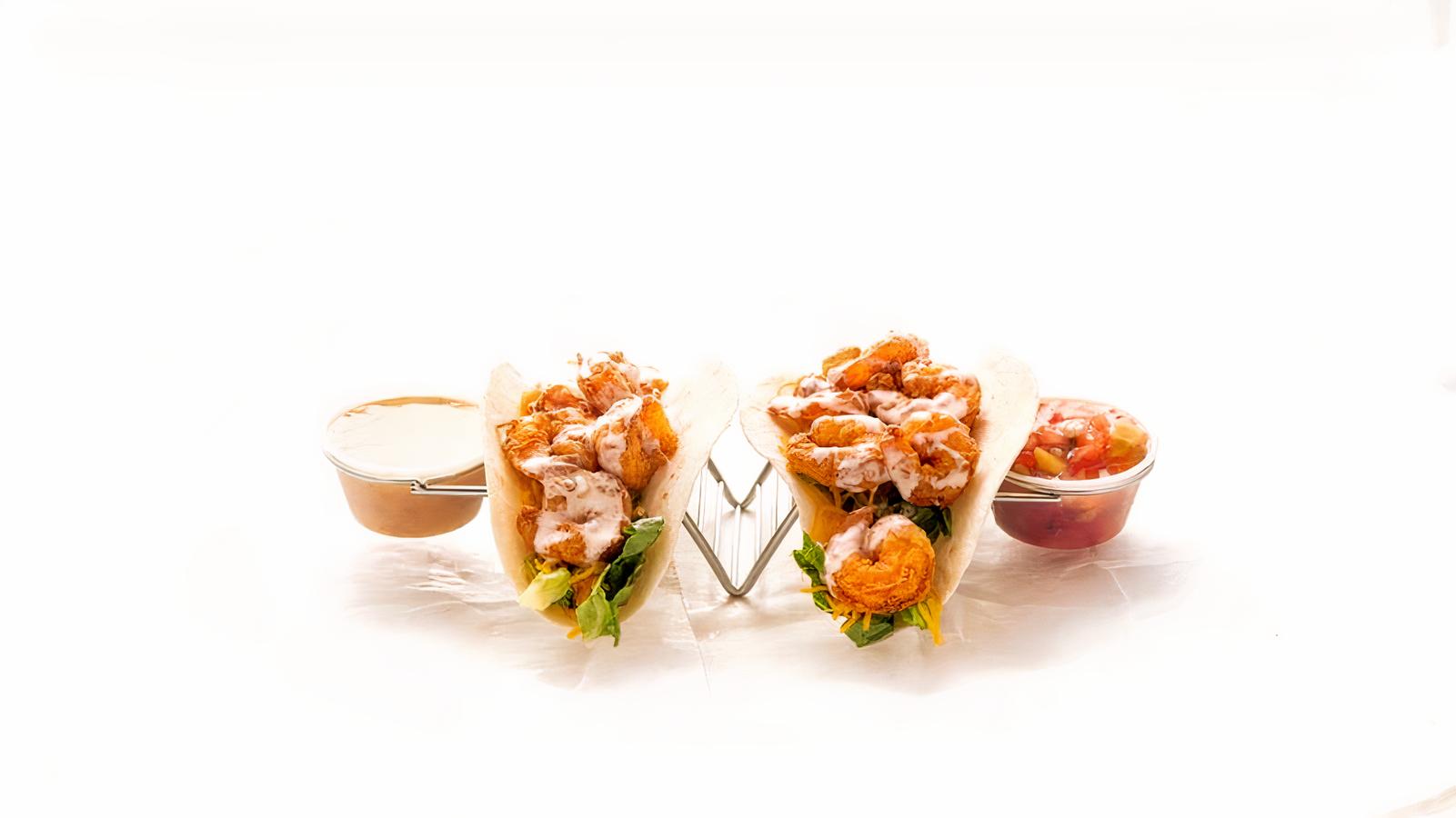 Buffalo Skrimp Tacos