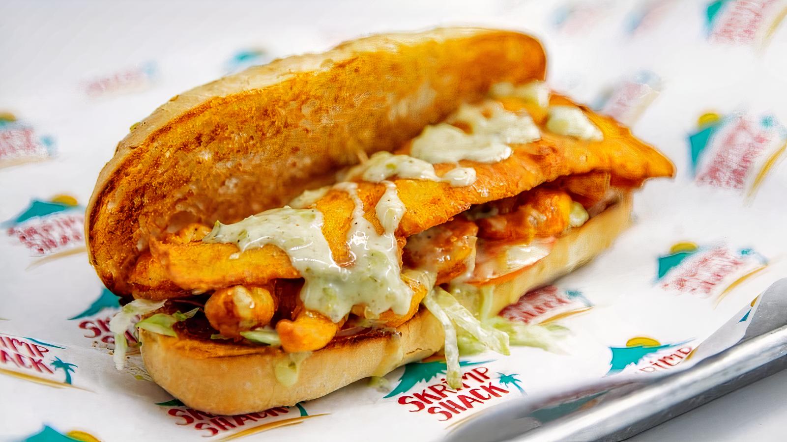 Skrimp and Whiting Po Boy