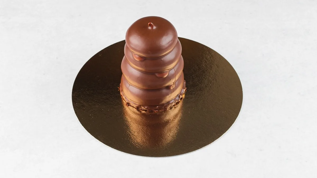 Chocolate-coated marshmallow treats mini