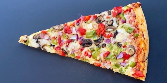 Veggie Jumbo Pizza Slice