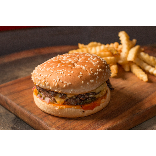 X Burger M + Fritas Saquinho + Coca-Cola