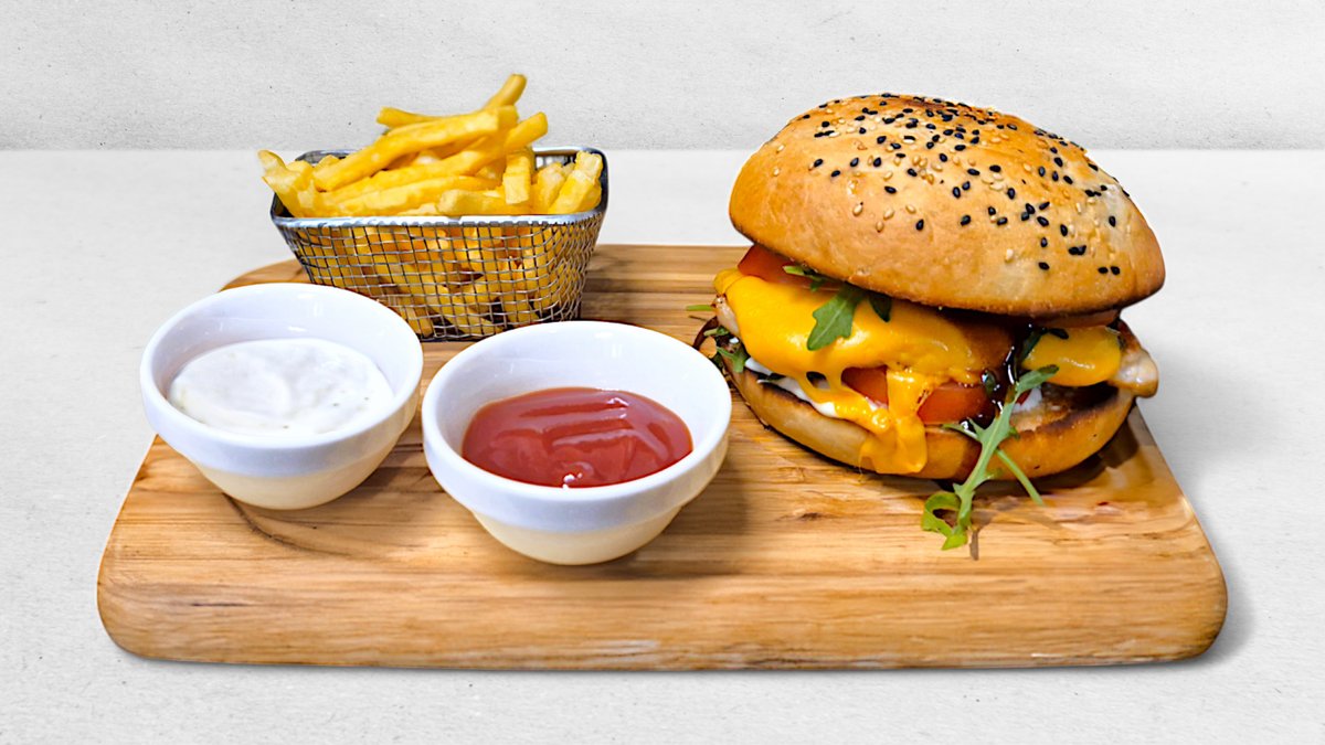 Hamburger s kuracím mäsom