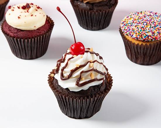 Hot Fudge Sundae Cupcake