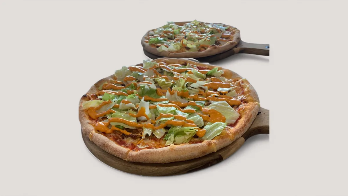 22. Burger pizza