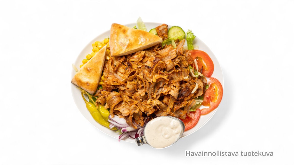 Kanakebab salaatilla