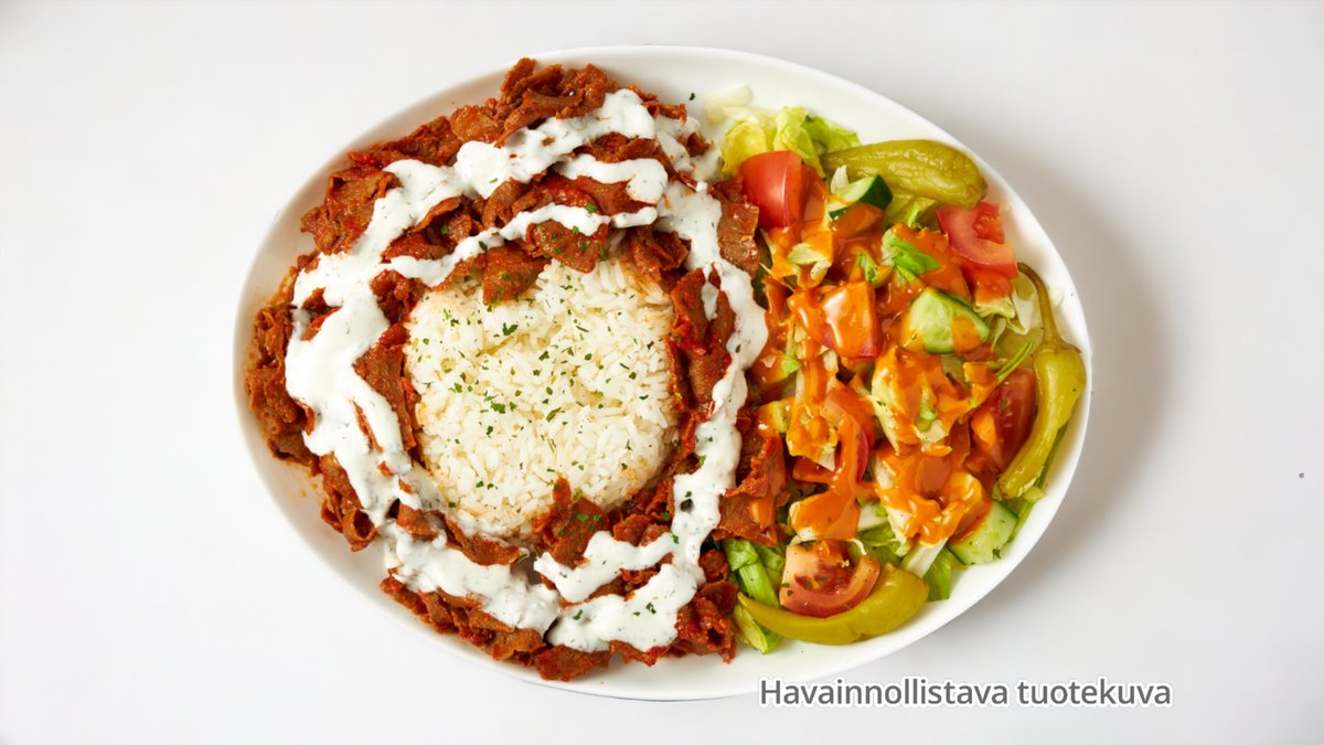 Kebab riisillä