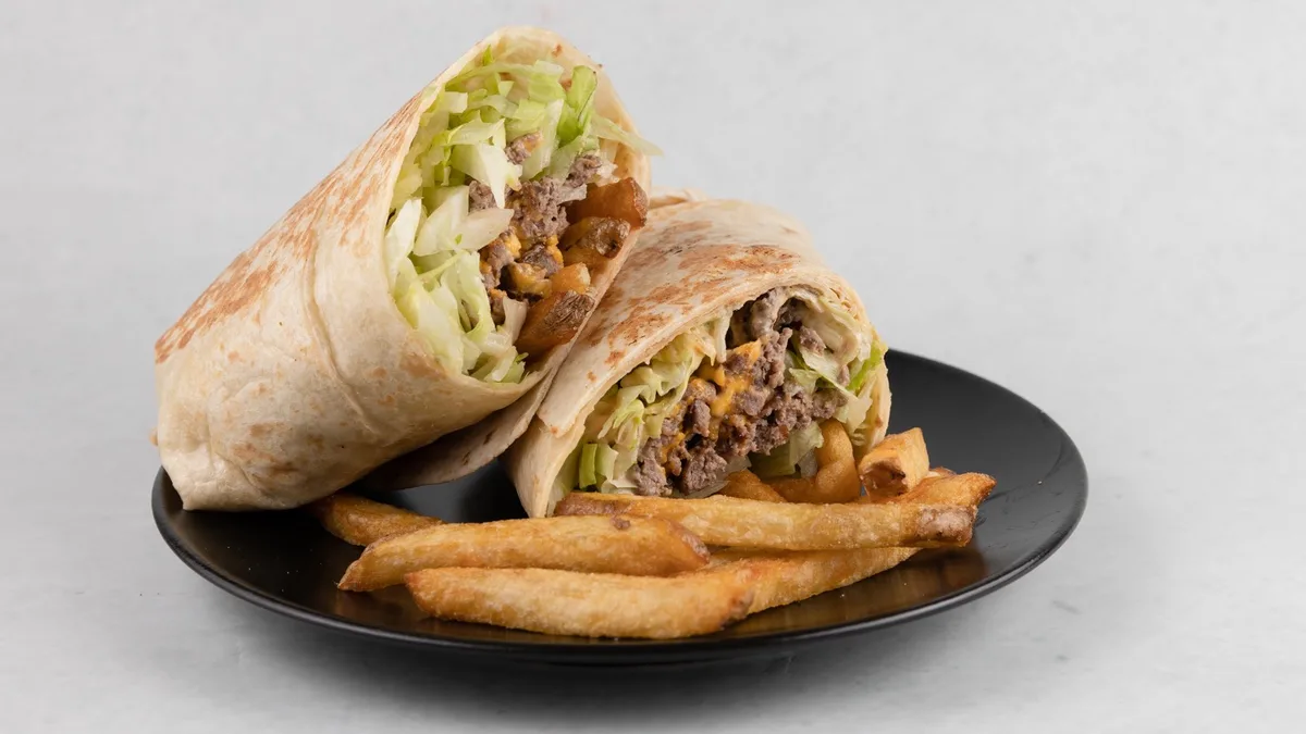 Cheese and fries tortilja