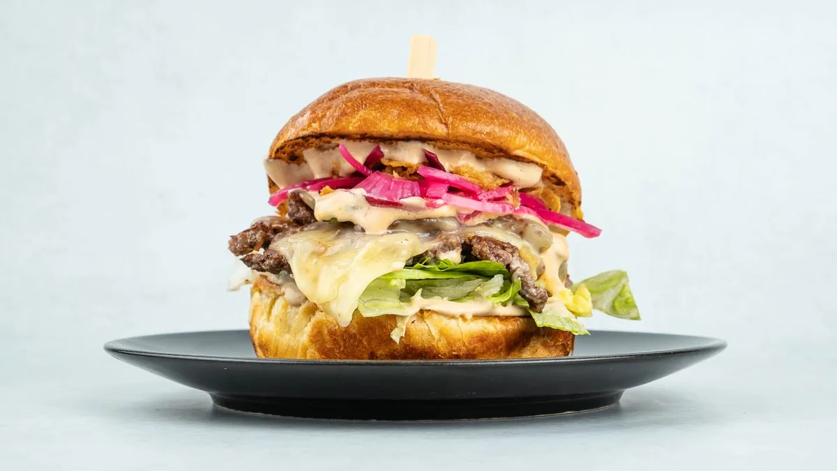 Purple Smash burger