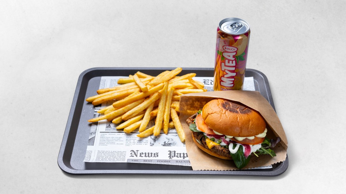 Austernpilz Burger Menü