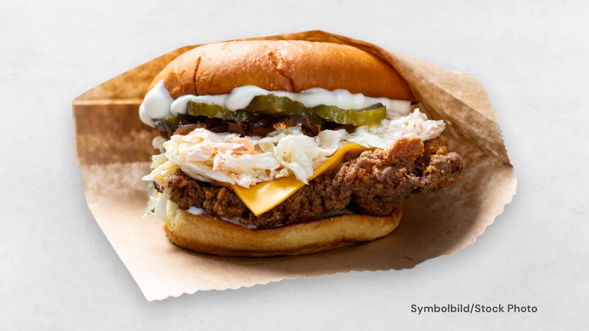 Crispy Chicken Burger Menü