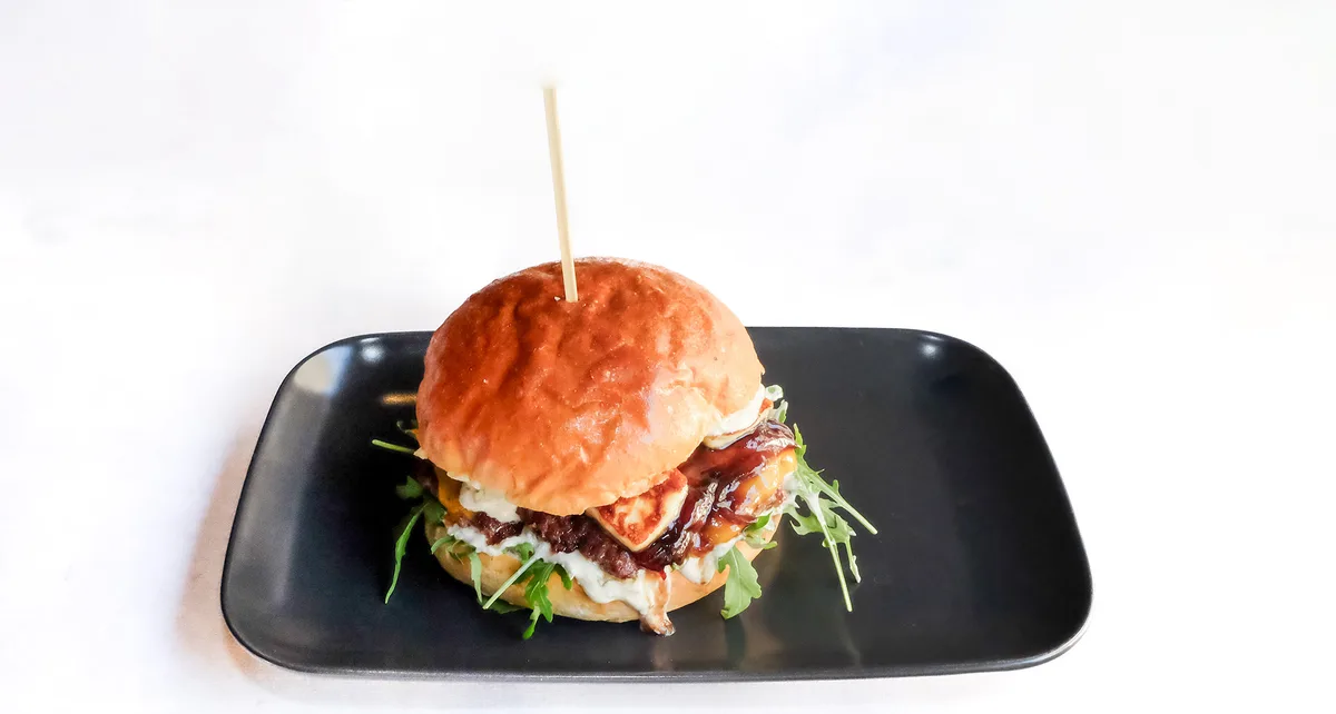 Burger halloumi-typu smash